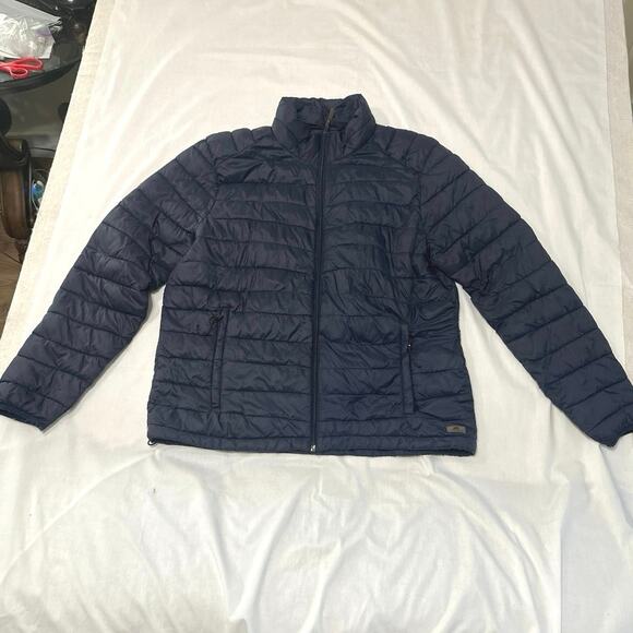 ZeroXposure Quilted puffer jacket Mens Lg Deep Navy lightweight wind resistant - Picture 4 of 8